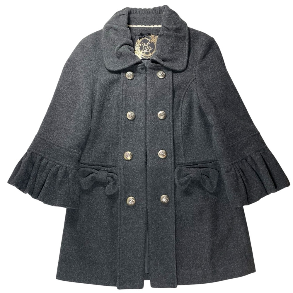 Nick & Mo beautiful heather gray pea coat Size XS